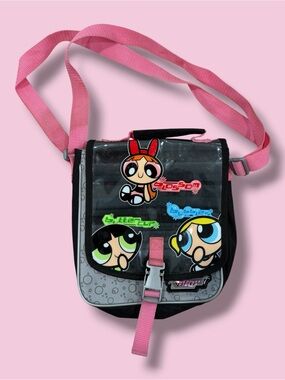 Y2K Powerpuff Girls Pink Strap Crossbody Bag